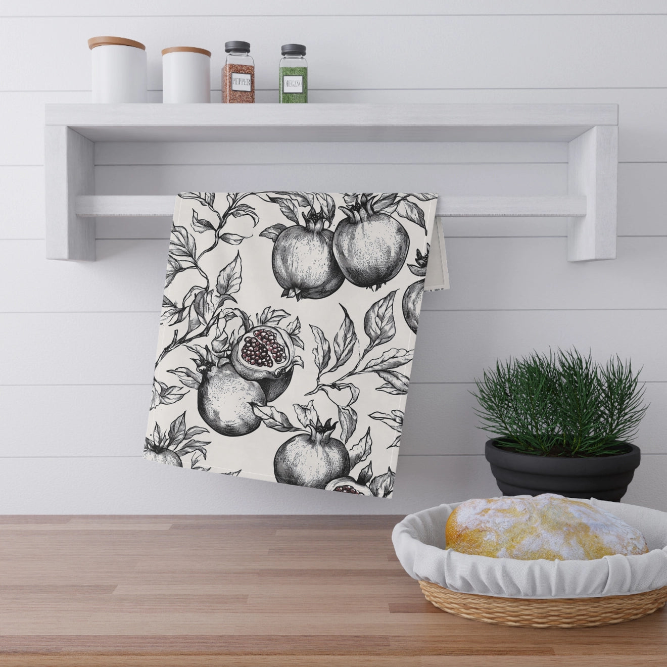 Nimbus Design - Pomegranate Print Cotton Tea Towel